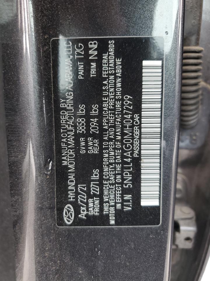 2021 Hyundai Elantra Se VIN: 5NPLL4AG0MH047299 Lot: 70979475