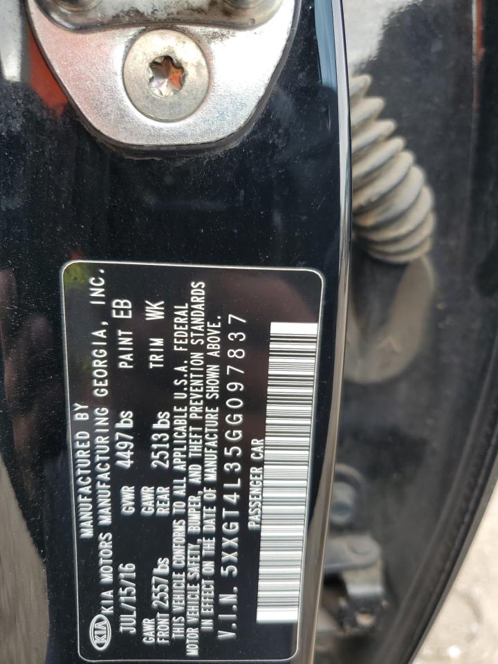 2016 Kia Optima Lx VIN: 5XXGT4L35GG097837 Lot: 81336275