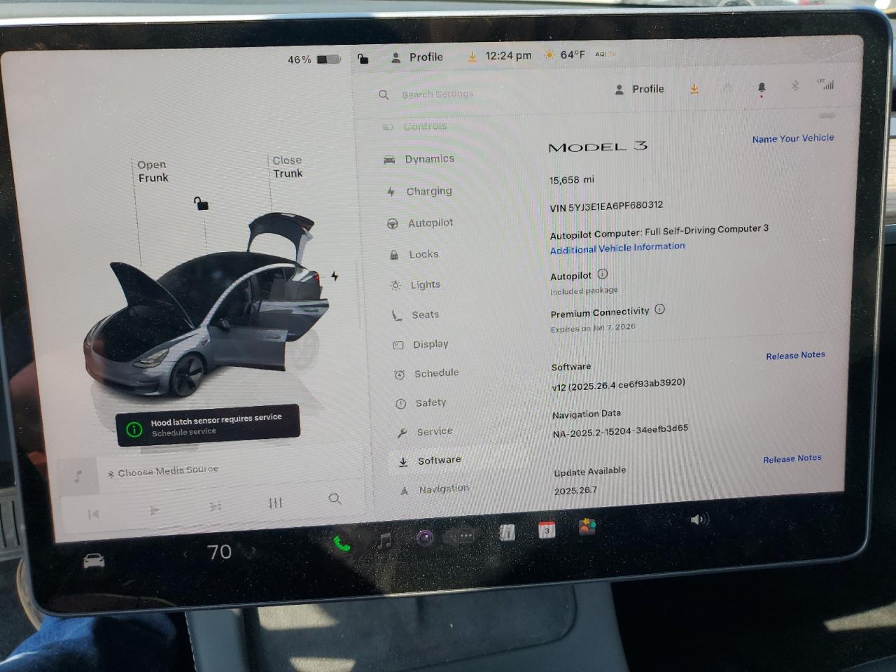 2023 Tesla Model 3 VIN: 5YJ3E1EA6PF680312 Lot: 70648935