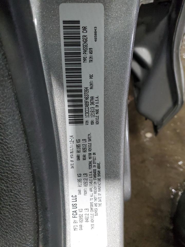 2015 Chrysler 200 Limited VIN: 1C3CCCAB9FN637264 Lot: 83754715