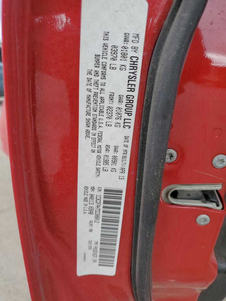 2013 Dodge Dart Se VIN: 1C3CDFAH7DD306012 Lot: 80853705