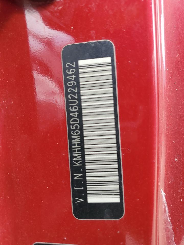 2006 Hyundai Tiburon Gs VIN: KMHHM65D46U229462 Lot: 70912605