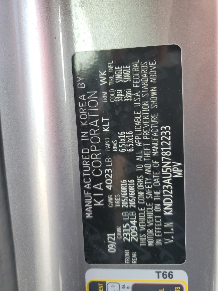 2022 Kia Soul Lx VIN: KNDJ23AU5N7812233 Lot: 80090115