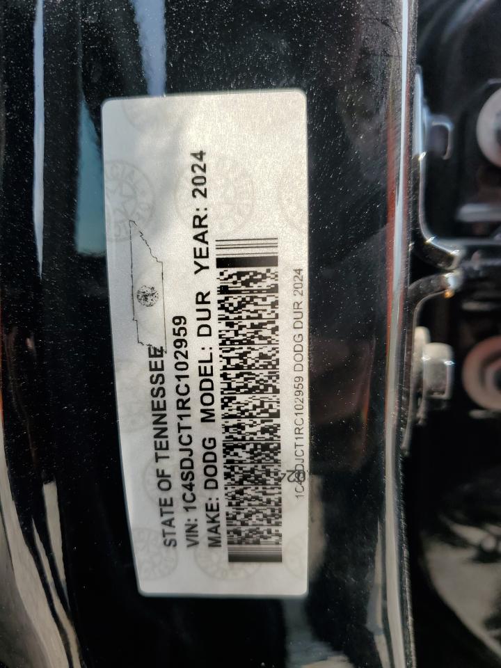 2024 Dodge Durango R/T VIN: 1C4SDJCT1RC102959 Lot: 71515385