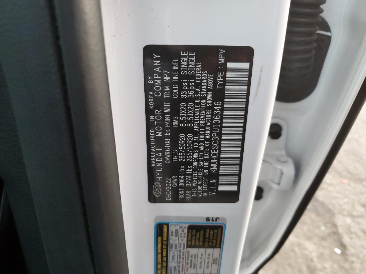 2023 Genesis Gv80 Base VIN: KMUHCESC3PU136346 Lot: 80025995