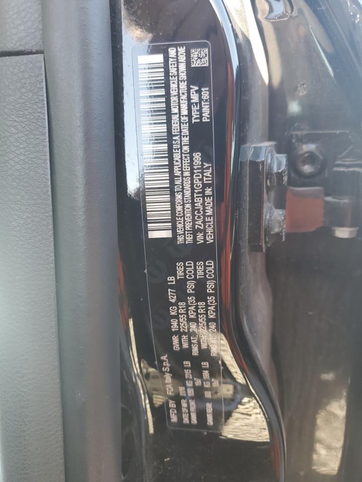 2016 Jeep Renegade Latitude VIN: ZACCJABT1GPD11996 Lot: 81847135