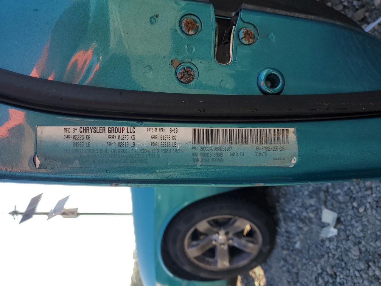 2010 Dodge Challenger Se VIN: 2B3CJ4DV8AH261107 Lot: 80308085