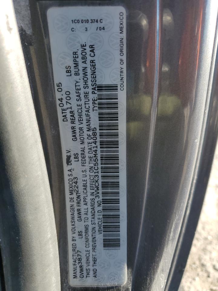 2005 Volkswagen New Beetle Gls VIN: 3VWCK31C55M414085 Lot: 82167135
