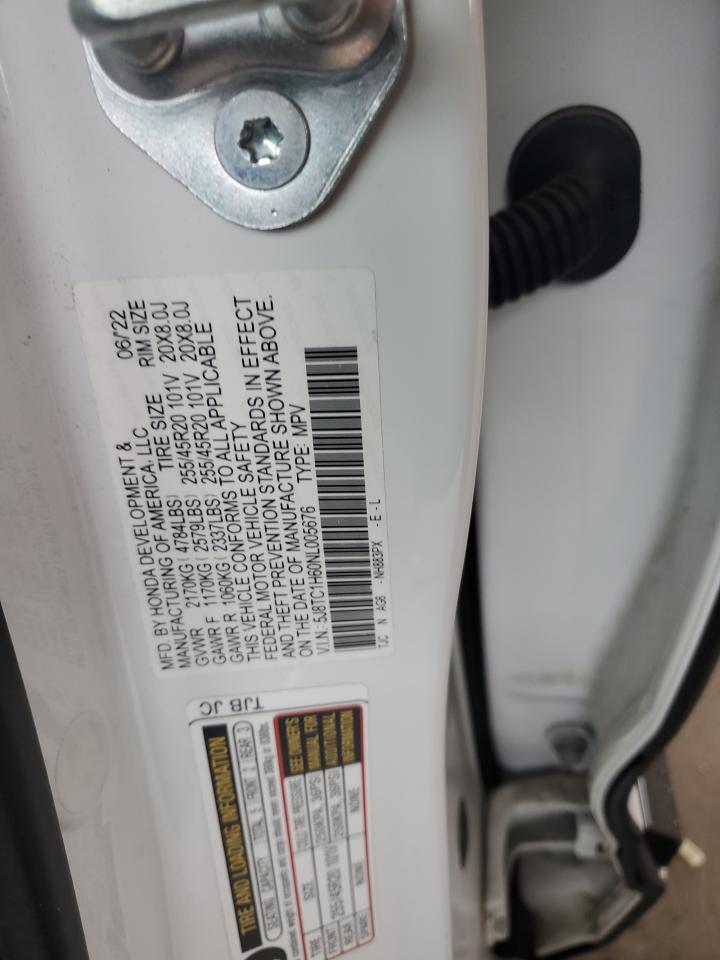 2022 Acura Rdx A-Spec VIN: 5J8TC1H60NL005676 Lot: 81871245