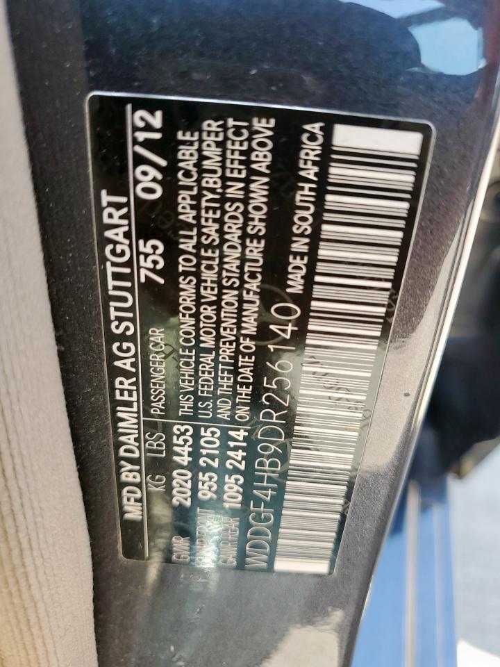 2013 Mercedes-Benz C 250 VIN: WDDGF4HB9DR256140 Lot: 82166445