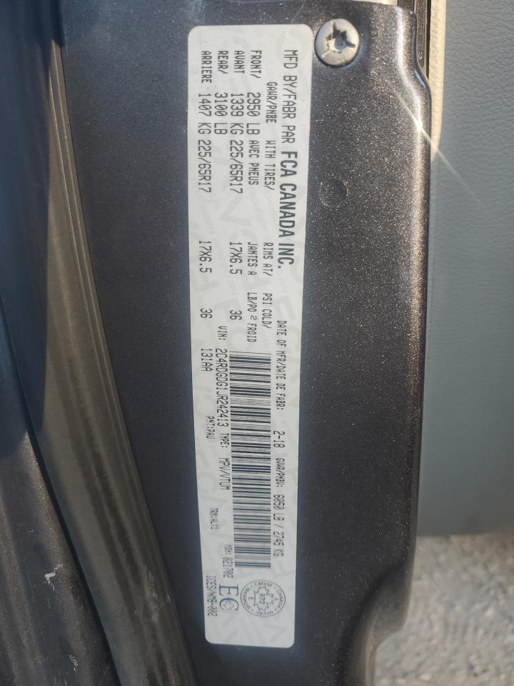 2018 Dodge Grand Caravan Crew VIN: 2C4RDGDG1JR242413 Lot: 84598375