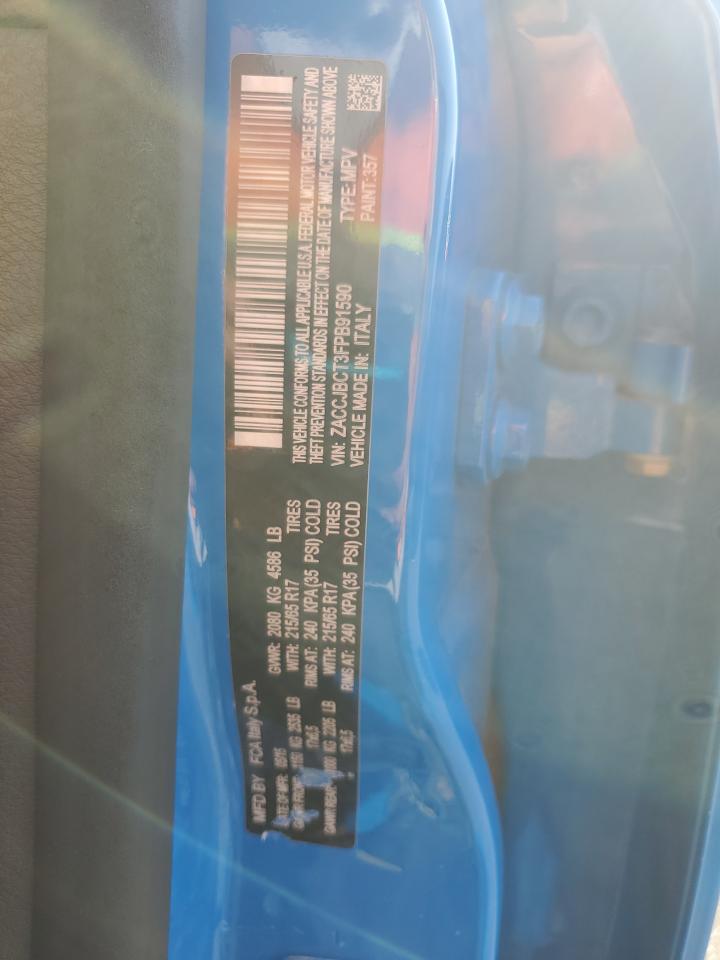 2015 Jeep Renegade Trailhawk VIN: ZACCJBCT3FPB91590 Lot: 80510735