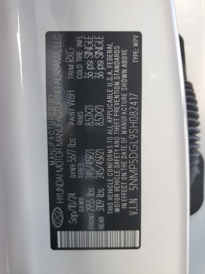 2025 Hyundai Santa Fe Calligraphy VIN: 5NMP5DGL9SH082417 Lot: 84039195