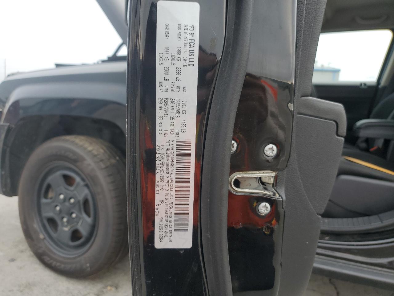 2017 Jeep Patriot Sport VIN: 1C4NJPBA2HD171502 Lot: 71673455