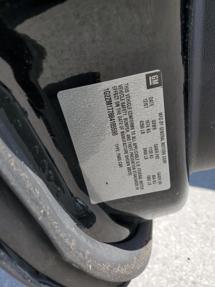 2008 Pontiac G6 Gxp VIN: 1G2ZM177884185590 Lot: 81699435