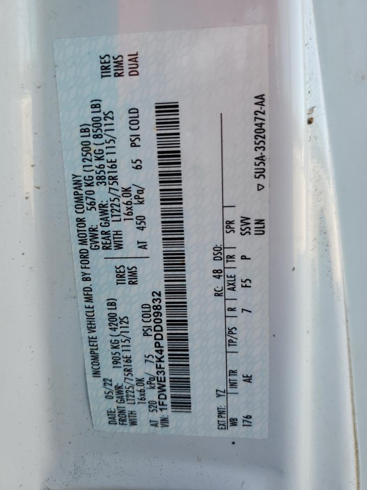 2023 Ford Econoline - Delivery Truck VIN: 1FDWE3FK4PDD09832 Lot: 81101815