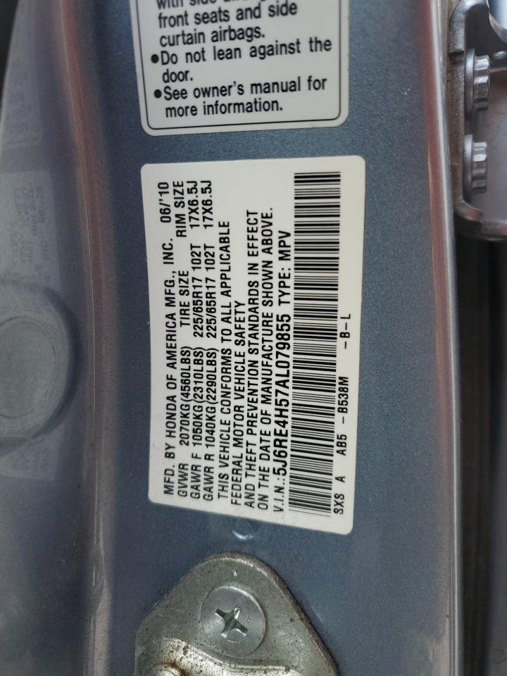 2010 Honda Cr-V Ex VIN: 5J6RE4H57AL079855 Lot: 81454085