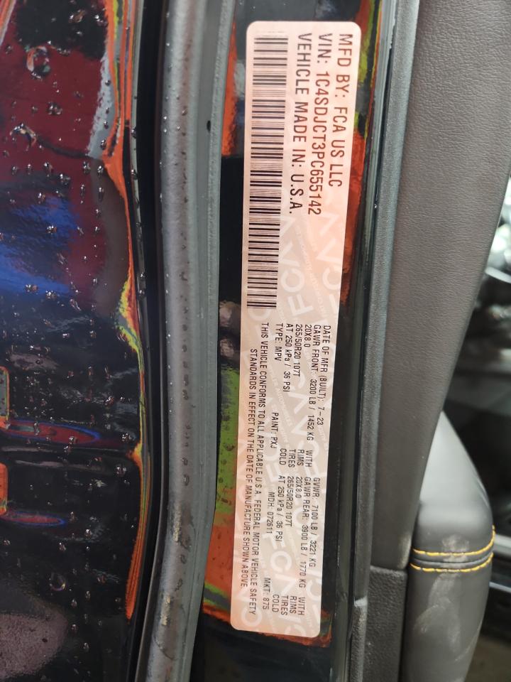 2023 Dodge Durango R/T VIN: 1C4SDJCT3PC655142 Lot: 81667395