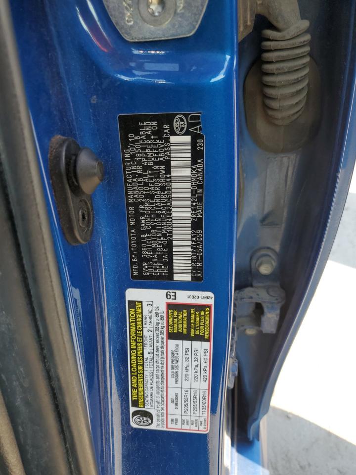 2010 Toyota Corolla Matrix VIN: 2T1KU4EE2AC503044 Lot: 70933575
