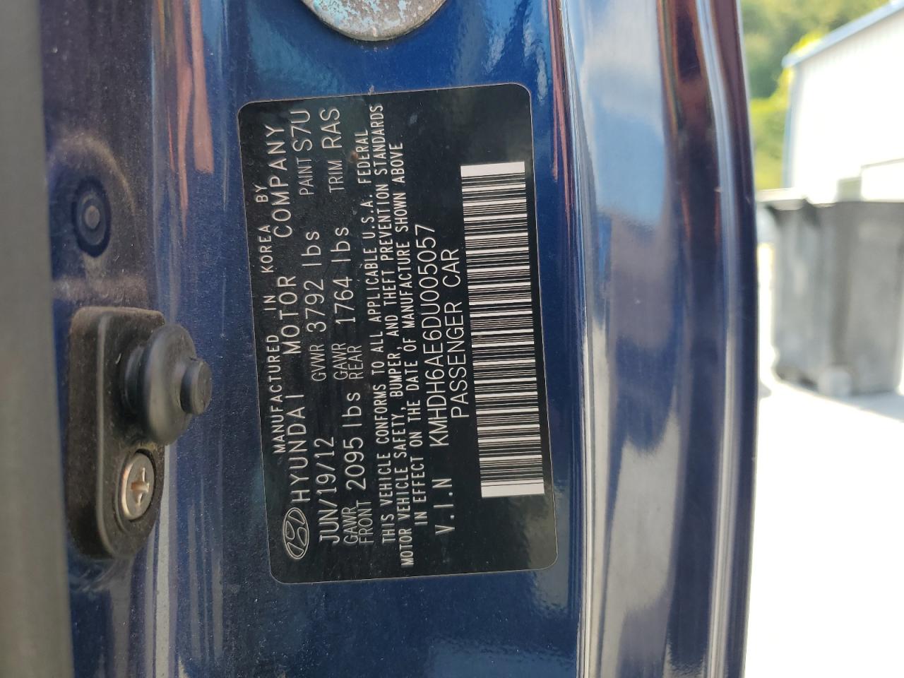 2013 Hyundai Elantra Coupe Gs VIN: KMHDH6AE6DU005057 Lot: 81218385