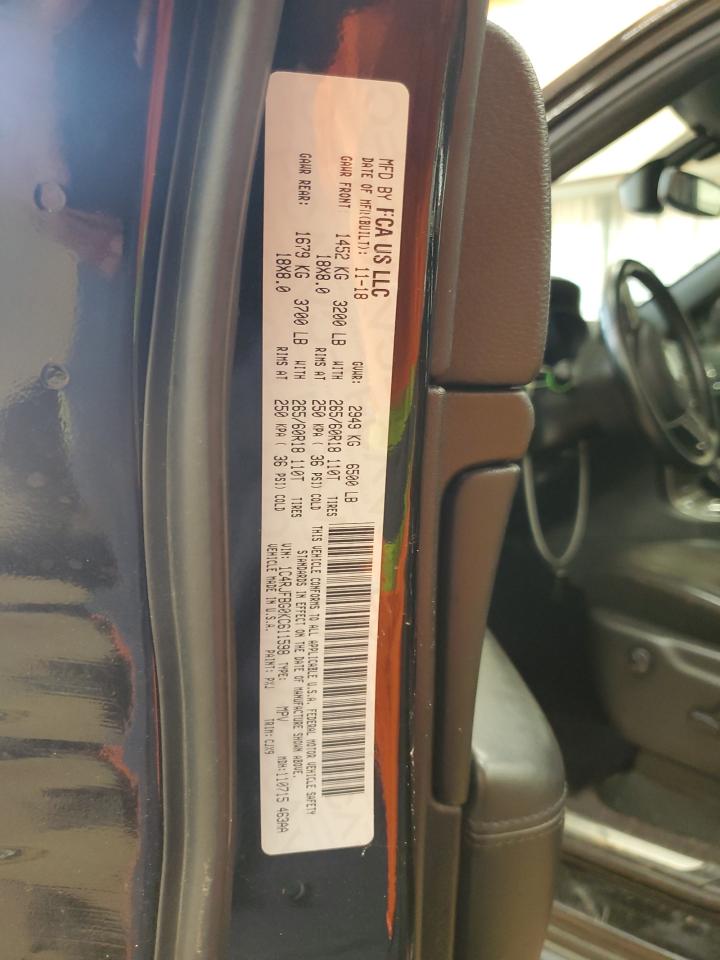 2019 Jeep Grand Cherokee Limited VIN: 1C4RJFBG0KC611598 Lot: 81547545