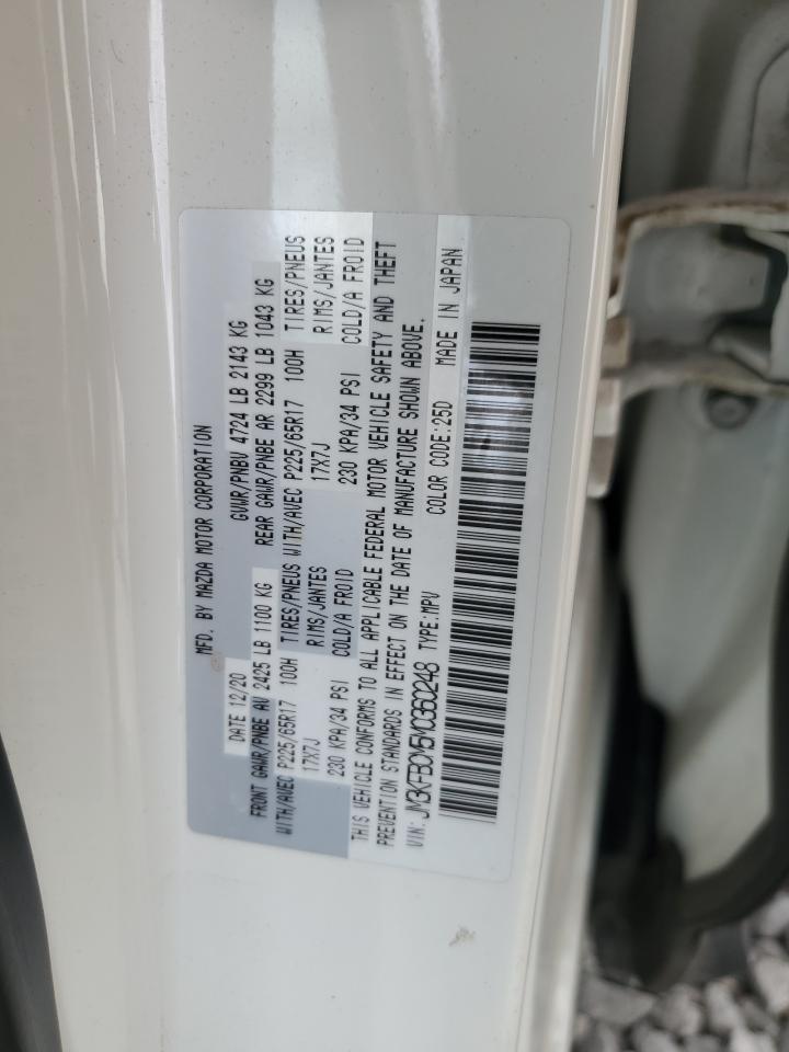 2021 Mazda Cx-5 Touring VIN: JM3KFBCM5M0360248 Lot: 71982055