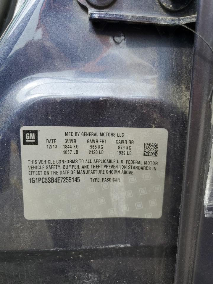2014 Chevrolet Cruze Lt VIN: 1G1PC5SB4E7255145 Lot: 81567635