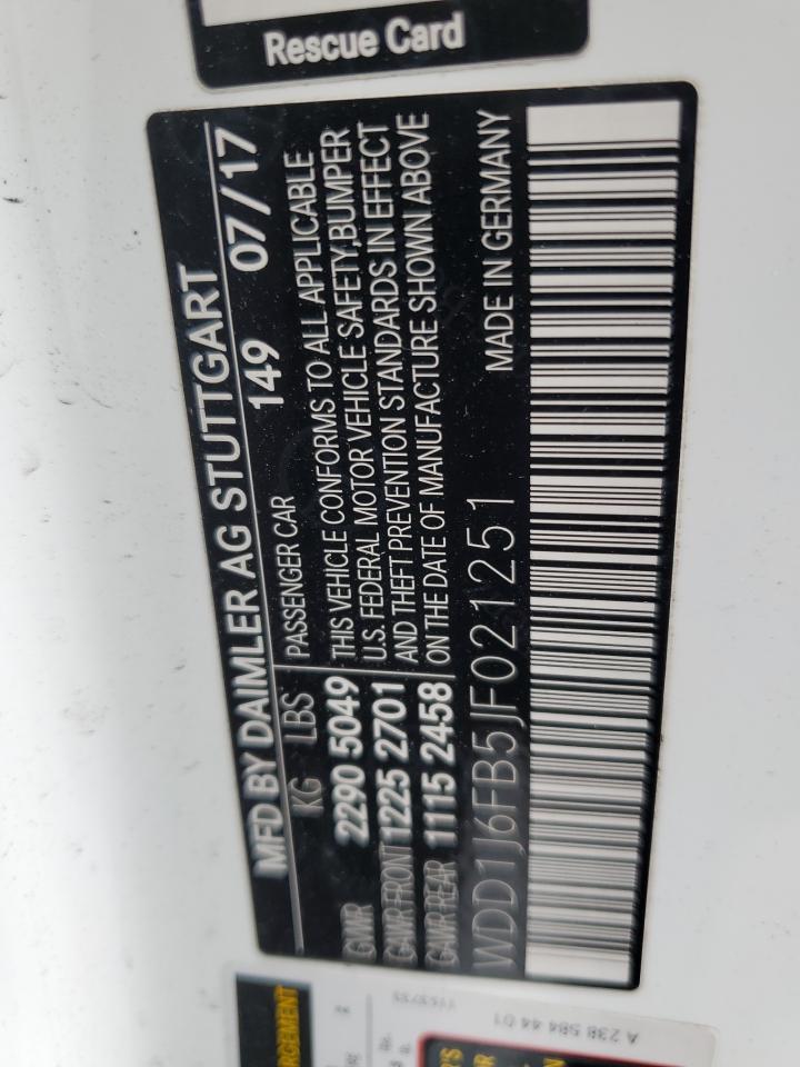 2018 Mercedes-Benz E 400 VIN: WDD1J6FB5JF021251 Lot: 80513215