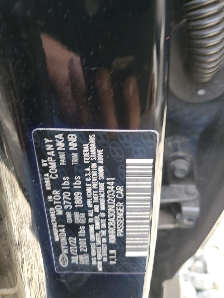 2022 Hyundai Venue Sel VIN: KMHRC8A30NU203441 Lot: 81446665