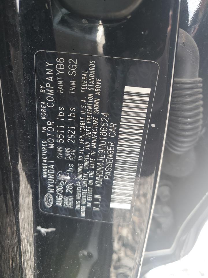 2017 Genesis G80 Base VIN: KMHGN4JE9HU186624 Lot: 71107165