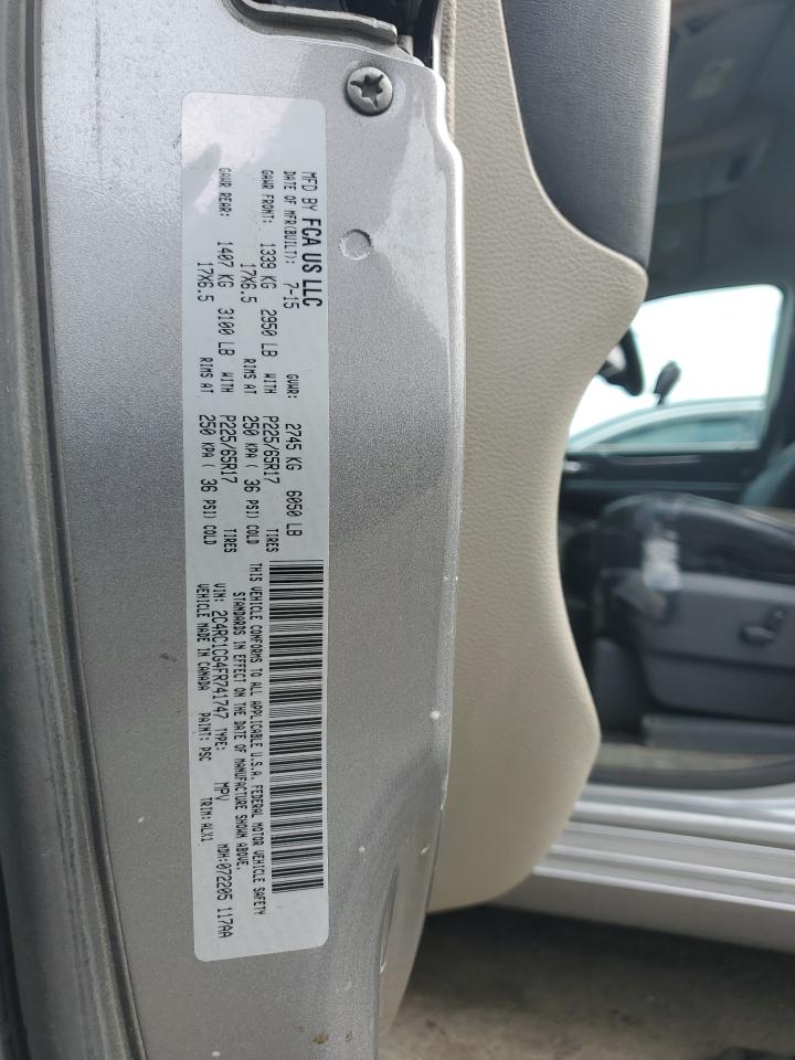 2015 Chrysler Town & Country Touring L VIN: 2C4RC1CG4FR741747 Lot: 80256995