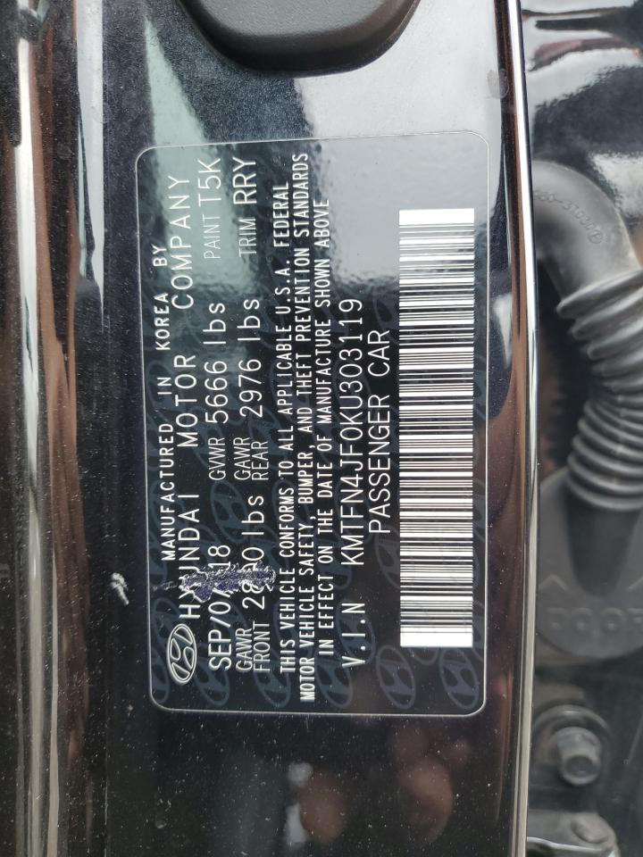 2019 Genesis G80 Base VIN: KMTFN4JF0KU303119 Lot: 81786905