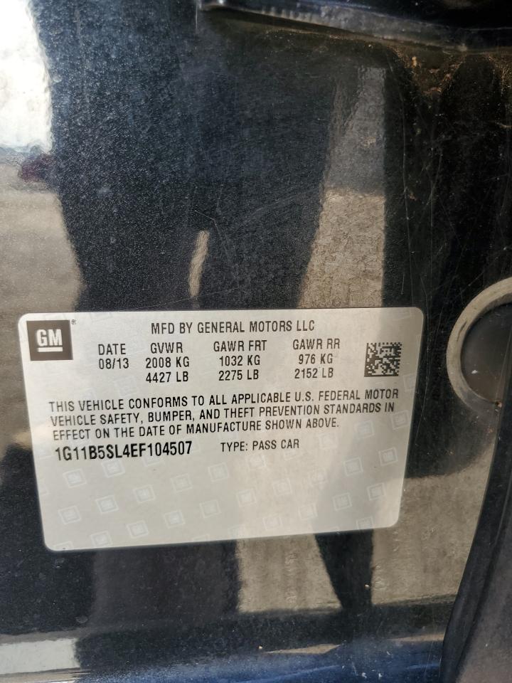 2014 Chevrolet Malibu Ls VIN: 1G11B5SL4EF104507 Lot: 81501525