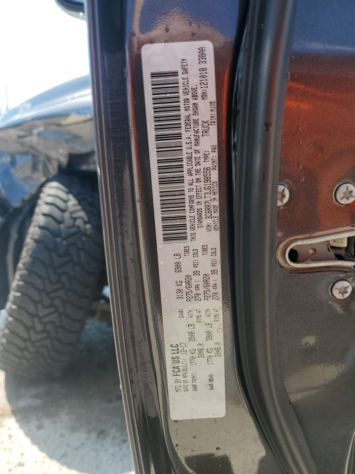 2018 Ram 1500 Slt VIN: 3C6RR7LT3JG198556 Lot: 83773355