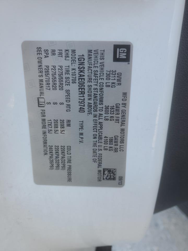 2014 Chevrolet Tahoe K1500 Ls VIN: 1GNSKAE06ER179740 Lot: 80779205