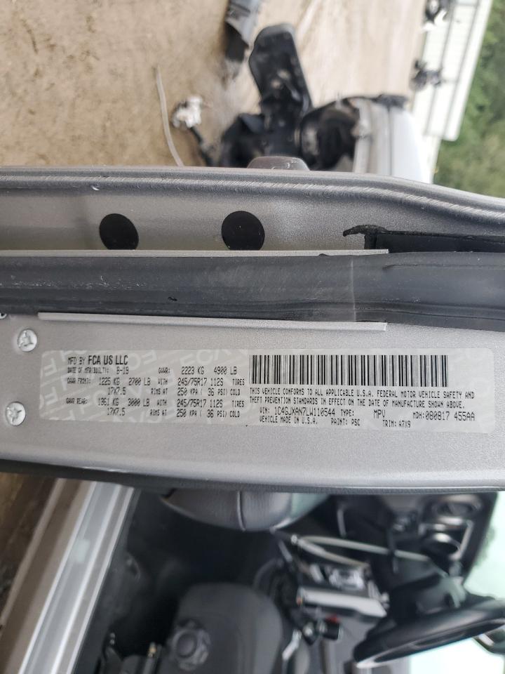 2020 Jeep Wrangler Sport VIN: 1C4GJXAN7LW110544 Lot: 84820145