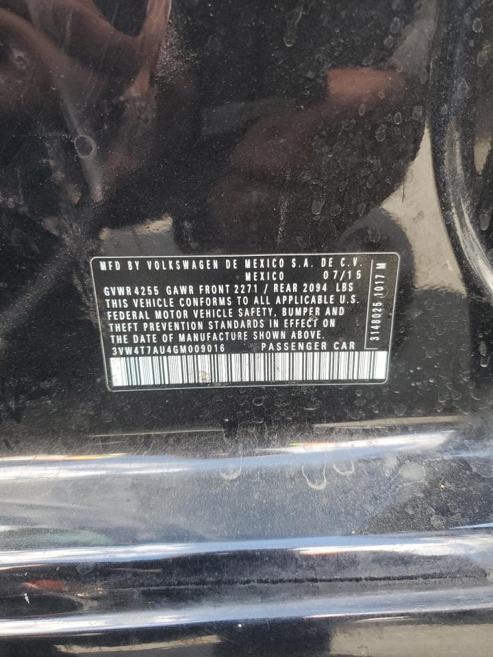 2016 Volkswagen Gti S/Se VIN: 3VW4T7AU4GM009016 Lot: 81987145