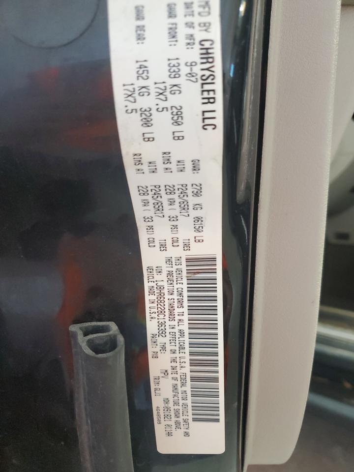 2008 Jeep Grand Cherokee Overland VIN: 1J8HR68228C136392 Lot: 83783465