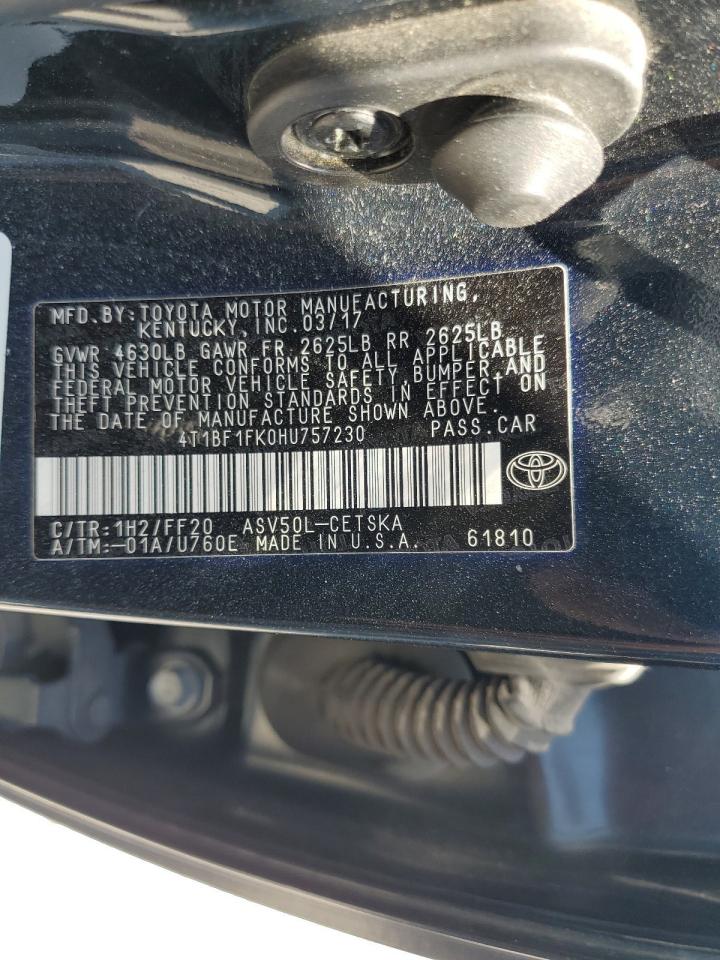 2017 Toyota Camry Le VIN: 4T1BF1FK0HU757230 Lot: 80485975