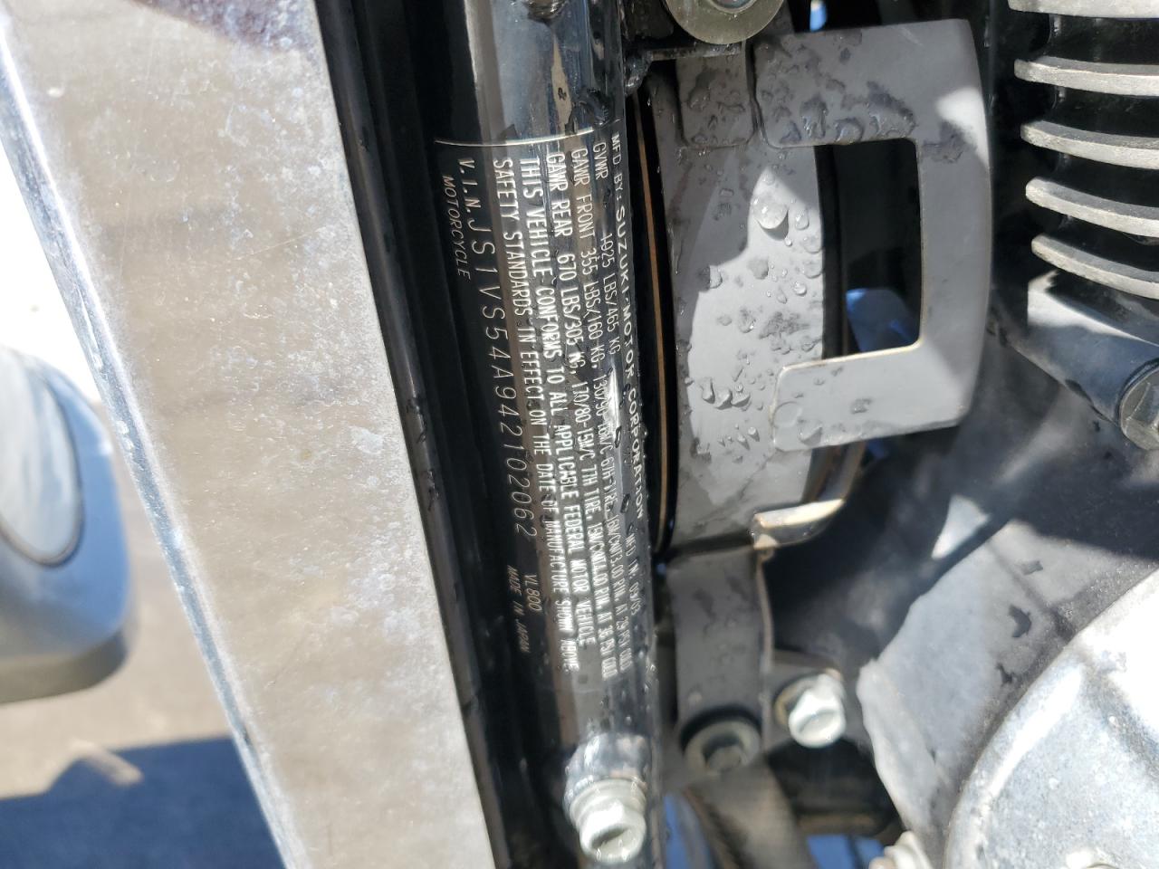 2004 Suzuki Vl800 VIN: JS1VS54A942102062 Lot: 71116715