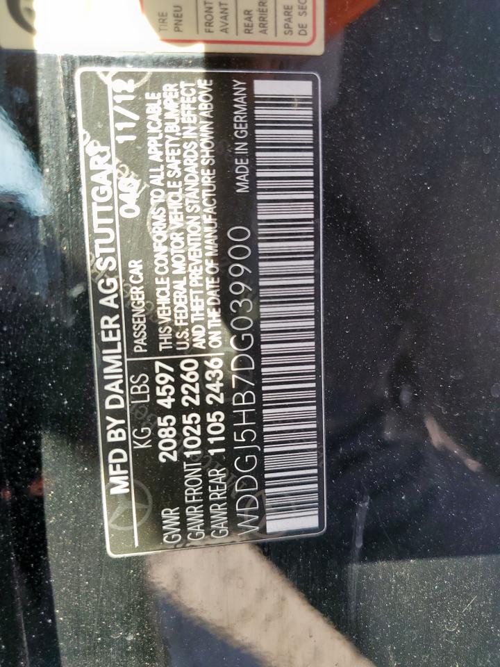 2013 Mercedes-Benz C 350 VIN: WDDGJ5HB7DG039900 Lot: 81491995