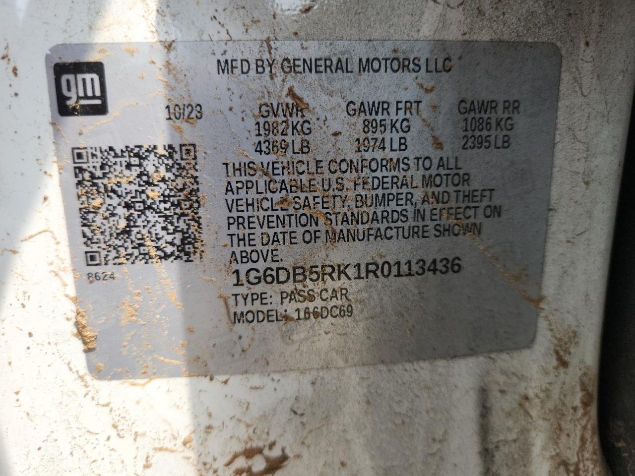 2024 Cadillac Ct4 Premium Luxury VIN: 1G6DB5RK1R0113436 Lot: 71279675