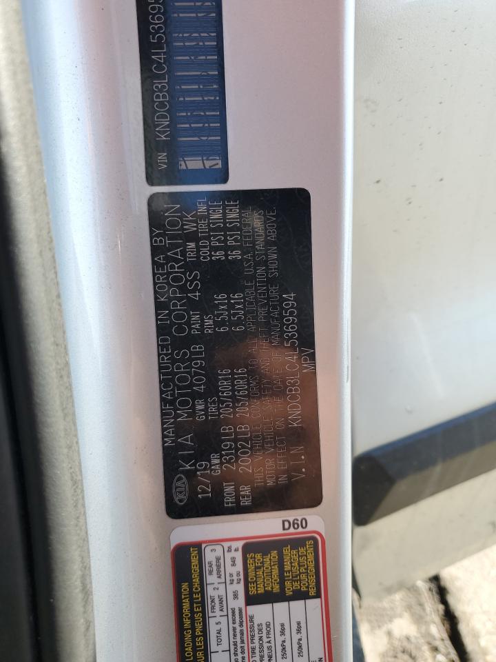 2020 Kia Niro Lx VIN: KNDCB3LC4L5369594 Lot: 84253905