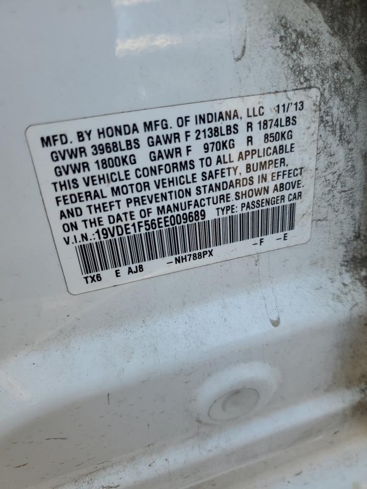 2014 Acura Ilx 20 Premium VIN: 19VDE1F56EE009689 Lot: 81269005