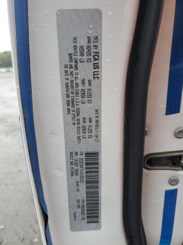 2018 Dodge Charger Police VIN: 2C3CDXKT4JH159123 Lot: 84253455