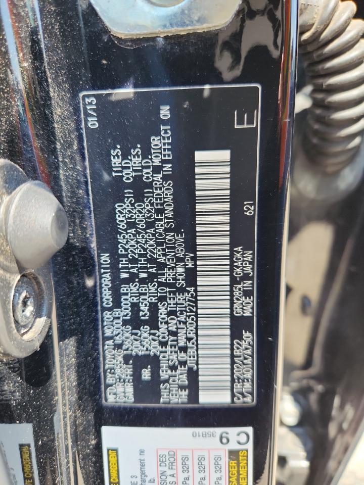 2013 Toyota 4Runner Sr5 VIN: JTEBU5JRXD5127754 Lot: 71641285