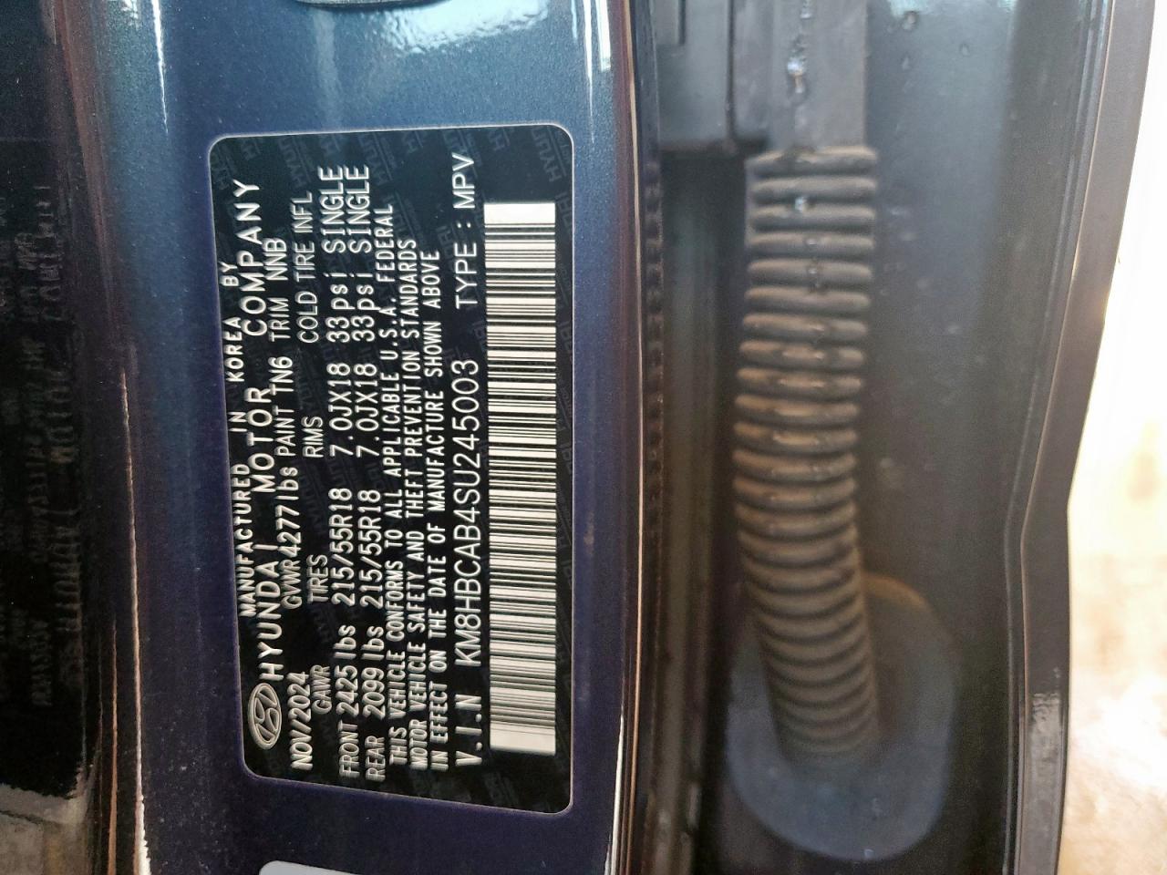 2025 Hyundai Kona Sel VIN: KM8HBCAB4SU245003 Lot: 83981375