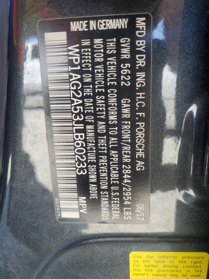 2018 Porsche Macan Gts VIN: WP1AG2A53JLB60233 Lot: 80496355