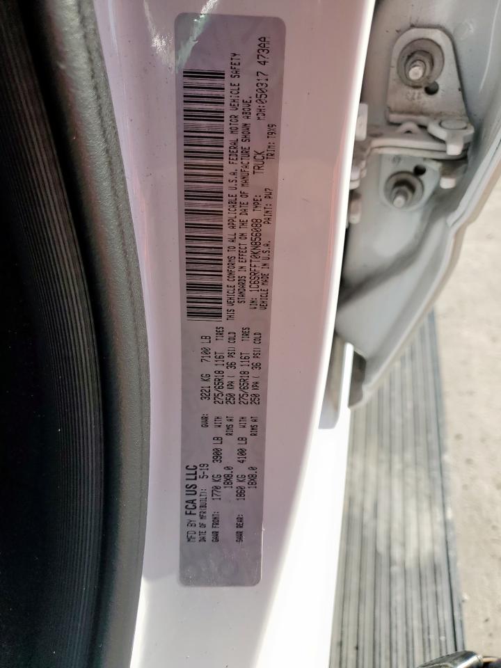 2019 Ram 1500 Big Horn/Lone Star VIN: 1C6SRFFT0KN856088 Lot: 84592325