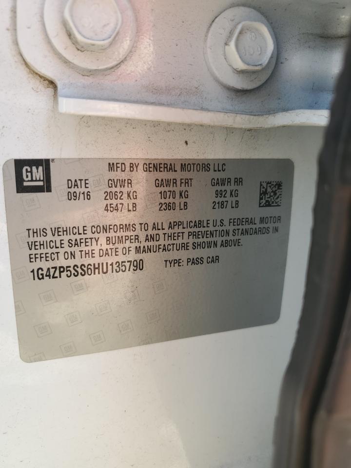 2017 Buick Lacrosse Essence VIN: 1G4ZP5SS6HU135790 Lot: 81659255